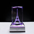 Silver/black Square LED Night Lamp Base Show Stand With Sensitive Touch Switch Colorful Lights Square Display Base