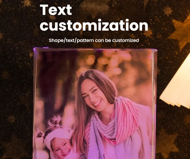 CJH Crystal Lights, Crystal Bluetooth Music Box, Customized Photos, Portraits, Color Printing Wholesale