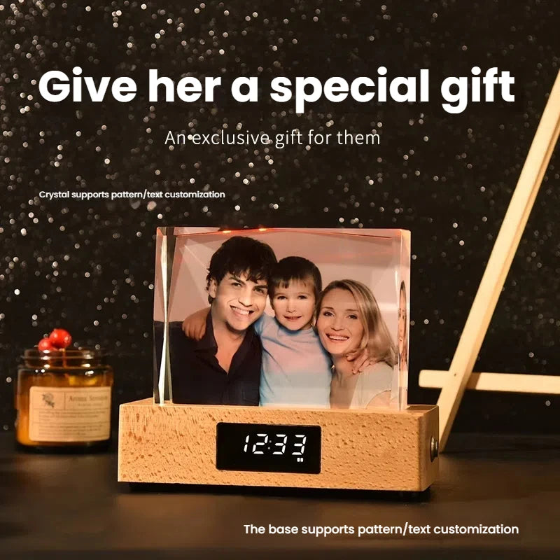 CJH Crystal Lights, Crystal Bluetooth Music Box, Customized Photos, Portraits, Color Printing Wholesale