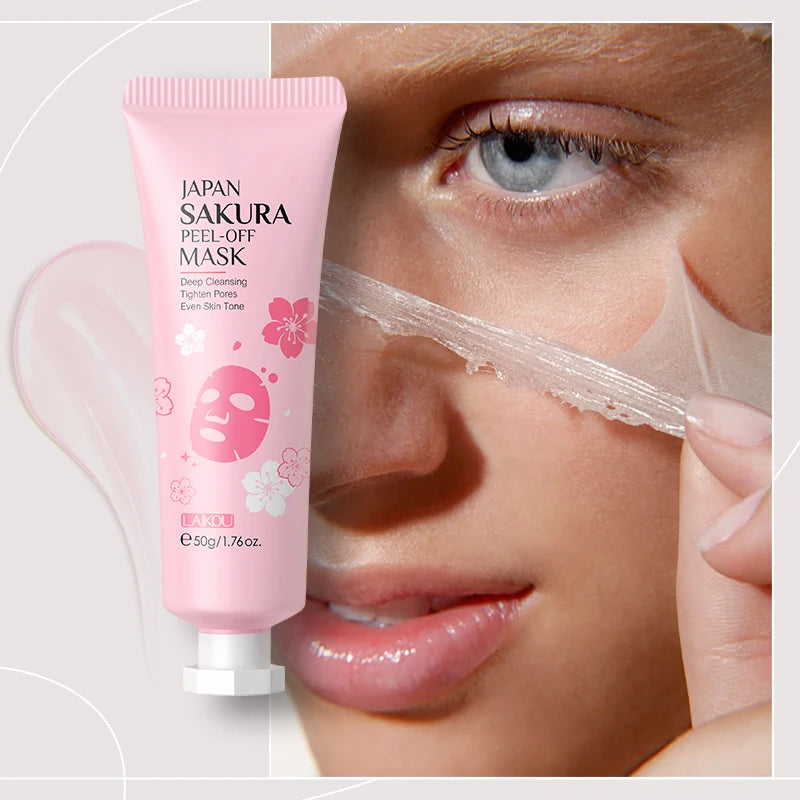 LAIKOU Japan Sakura Skincare Set Moisturizing Anti-Aging Kit Wrinkle Smoothing Radiance Boosting Facial Kit Gift Set