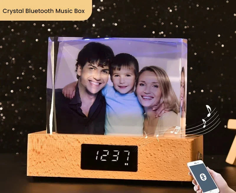 CJH Crystal Lights, Crystal Bluetooth Music Box, Customized Photos, Portraits, Color Printing Wholesale