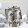 Rotating Photo Frame Gu Mei Display Stand Small Card Display Stand Storage DIY Photo Frame Creative Desktop Ornament