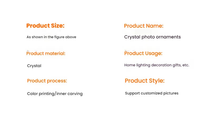 CJH Crystal Lights, Crystal Bluetooth Music Box, Customized Photos, Portraits, Color Printing Wholesale