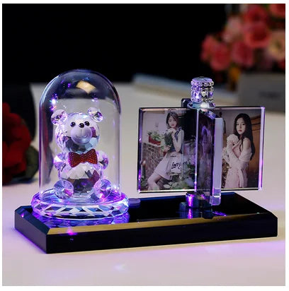 Personalized Photo Frame Custom Photo Frame with Light, Girlfriend Gift Mother Gift Wife Gift Wedding Decor