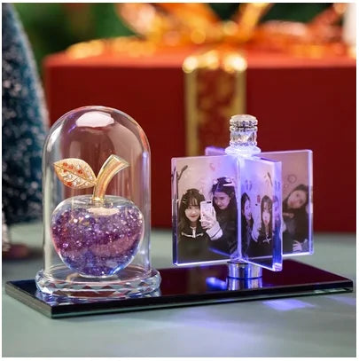 Personalized Photo Frame Custom Photo Frame with Light, Girlfriend Gift Mother Gift Wife Gift Wedding Decor